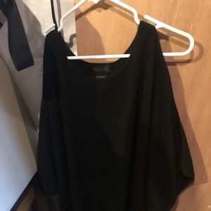 Open shoulder cashmere sweater